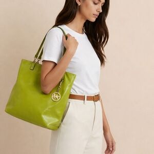 Michael Kors Lime Green Shoulder Bag